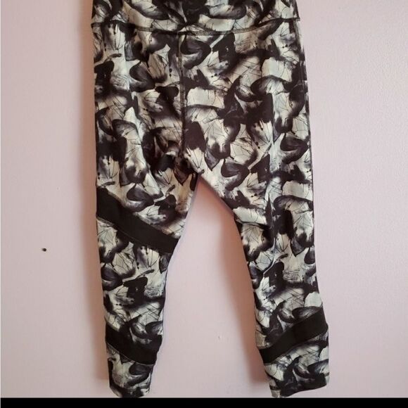 M LOLE BLACK & WHITE Yoga Running LEGGINGS Pants - Picture 3 of 5
